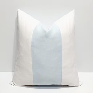 baby blue and white pillow cover, designer baby pillow cover, blue pillow cover, blue and white cushion case, decorative throw pillow covers